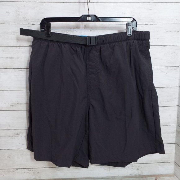 Columbia Gray Relaxed Mesh Lined Nylon Activewear Shorts - Picture 1 of 8
